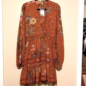 NWT Free People Cherry Blossom Mini Sz L